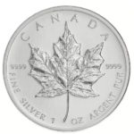 1 oz Canadian Silver Maple Leaf Coin (Random Year)